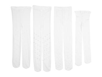 Jefferies Socks - Diamond Pearl Tight/fancy Bow Tight/microfiber Tight Four Pack