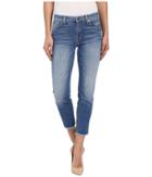 7 For All Mankind - Kimmie Crop W/ Raw Hem In Vivid Authentic Blue