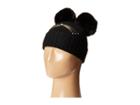 Kate Spade New York - Cat Beanie With Faux Fur Pom