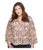 Lucky Brand - Plus Size Printed Mix Top