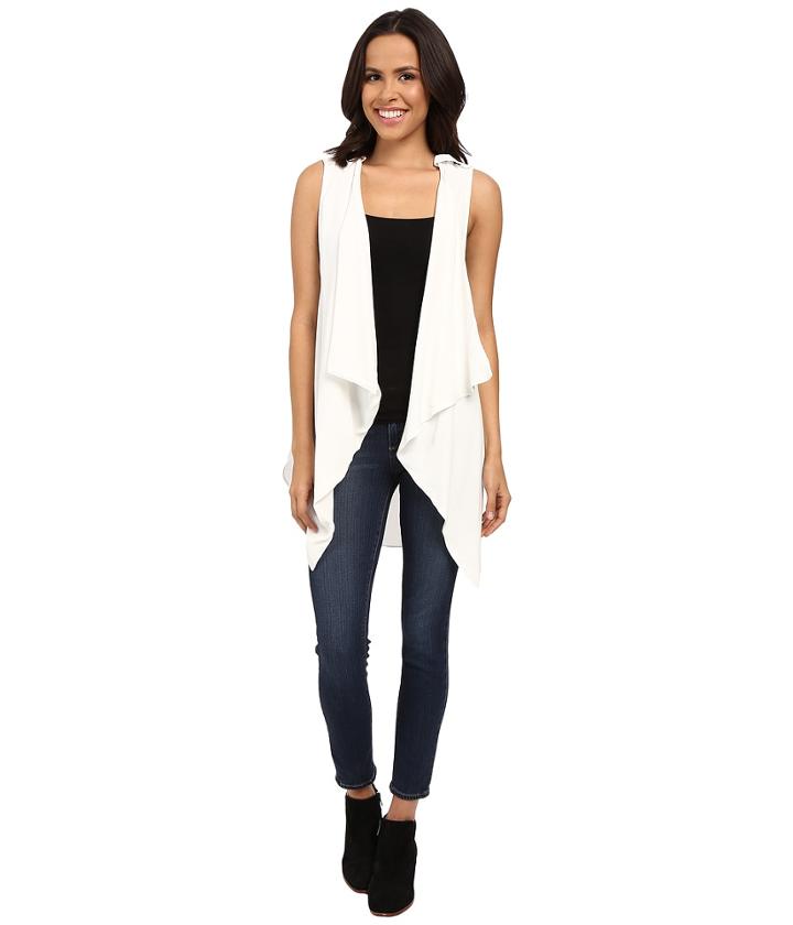 Bobeau - Peony Woven Chiffon Back Vest