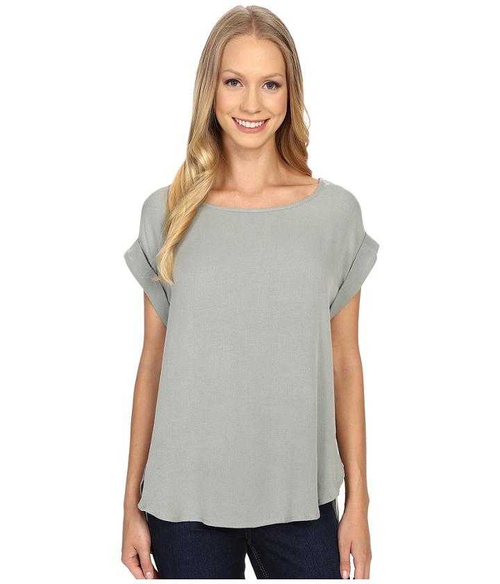 Bobeau - Brea Roll Sleeve Top