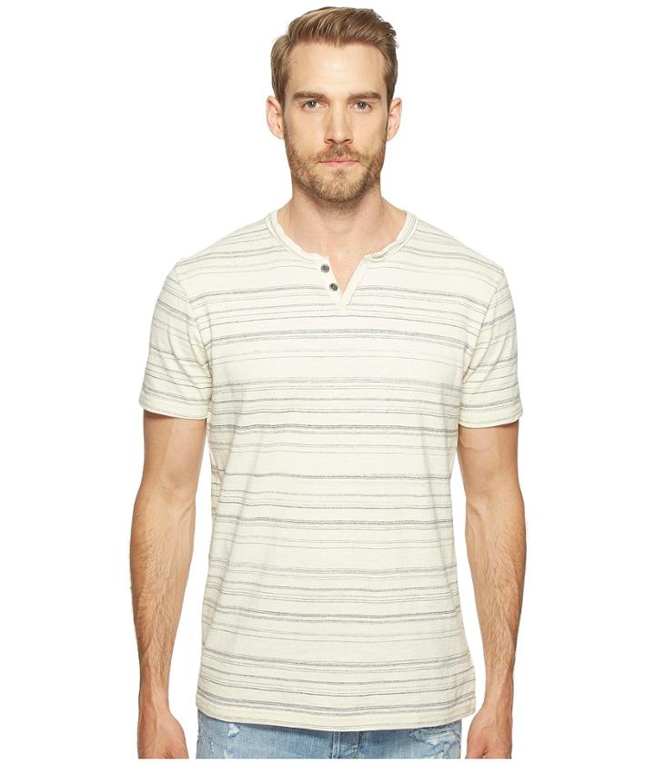 Lucky Brand - Burnout Notch Neck Tee