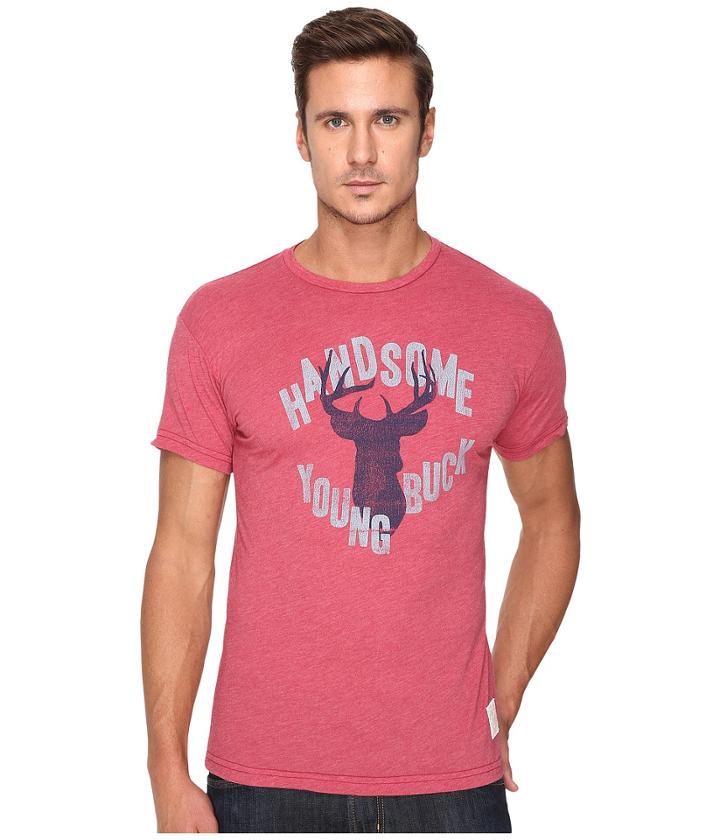 The Original Retro Brand - Handsome Young Buck Short Sleeve Heather Tee