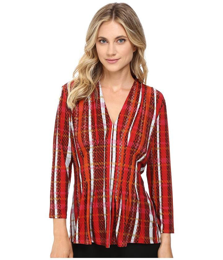 Catherine Catherine Malandrino - Printed Inverted Pleat Top