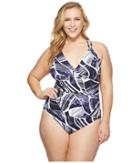 La Blanca - Plus Size Bali Hai Suplice One-piece