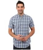 Nautica - Short Sleeve Medium Plaid Shirt W/ Pocket