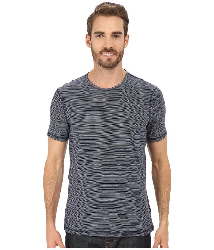 Calvin Klein Jeans - Navy Striped Crew Tee