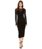 Michael Stars - Collection Dress Long Sleeve Ruched Midi Dress