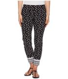 Elliott Lauren - Pull-on Crop Pants With Border Hem