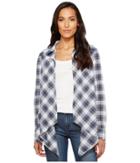 Roper - 1143 Blue/grey Plaid Western Cardigan