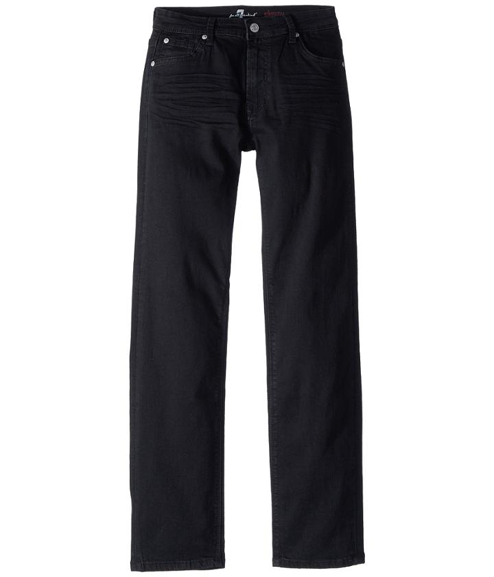 7 For All Mankind Kids - Slimmy Jeans In Black Out