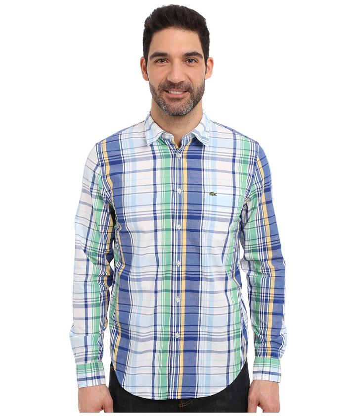 Lacoste - Segment 1 Long Sleeve Plaid Regular Fit
