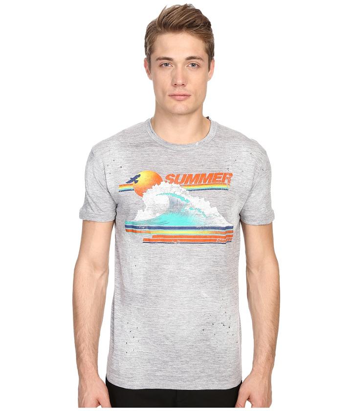 Dsquared2 - Chic Dan Fit Vintage Rainbow Tee