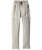Hudson Kids - High Tech French Terry Mesh Jogger In Grey Heather