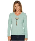 Life Is Good - Flower Balloon Bear Long Sleeve Crusher Vee