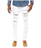 Rustic Dime - Shredded Taper Fit In White