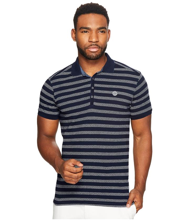 Scotch &amp; Soda - Ams Blauw Regular Fit Indigo Polo With Chest Badge