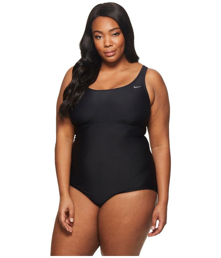 Nike - Plus Size Racerback Spliced One-piece