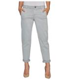 Liverpool - Billy Trousers Rolled-cuff In Stretch Peached Twill In Pearl Grey