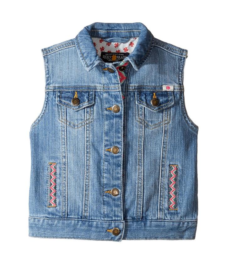 Lucky Brand Kids - Denim Vest W/ Embroidery