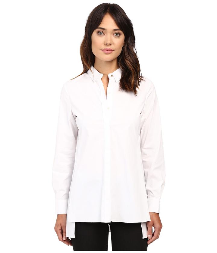 Ellen Tracy - Stepped Hem Shirt