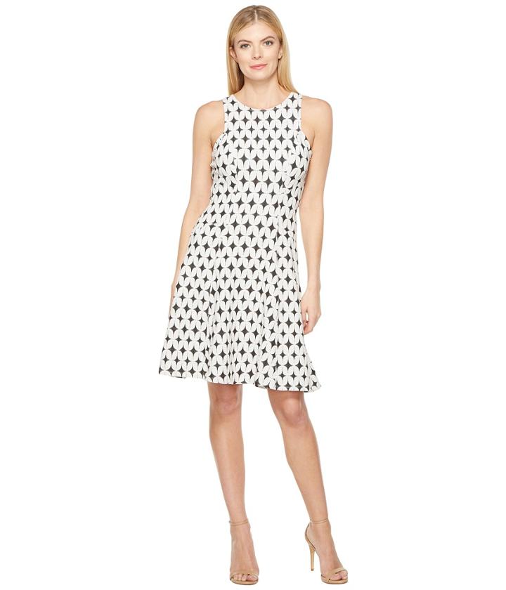 Karen Kane - Jacquard Knit Flare Dress