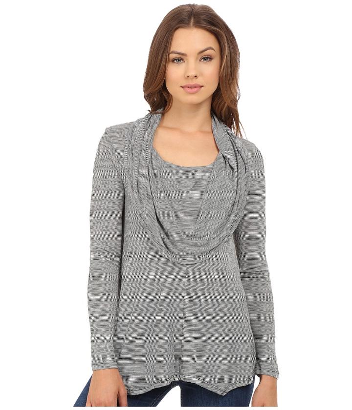 Kensie - Streaky Slub Jersey Top Ks8k3212