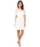Donna Morgan - Short Sleeve Lace Fit And Flare