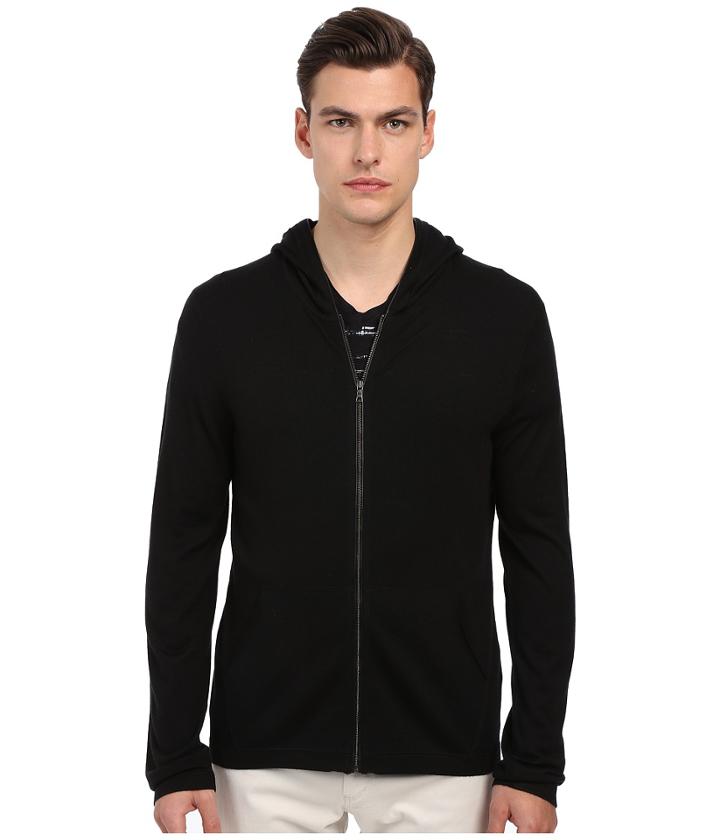 Vince - Silk Blend Zip Hoodie