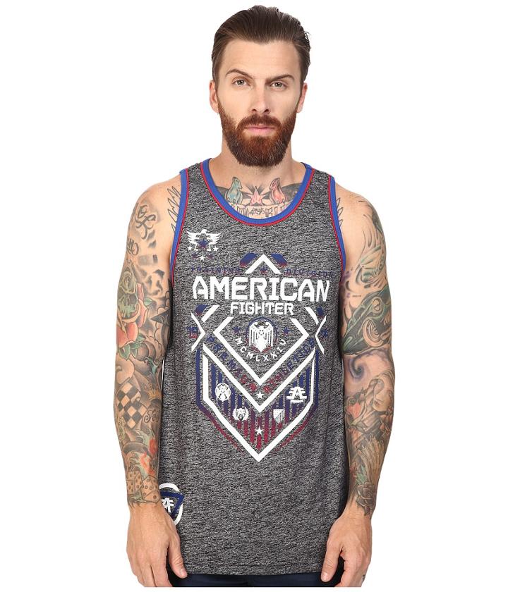 American Fighter - North Dakota Teach Contrast Rib Tank Top