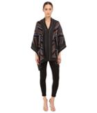 Just Cavalli - Lurex Knit Chevron Poncho