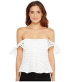 Rebecca Taylor - Off Shoulder Amora Eyelet Top