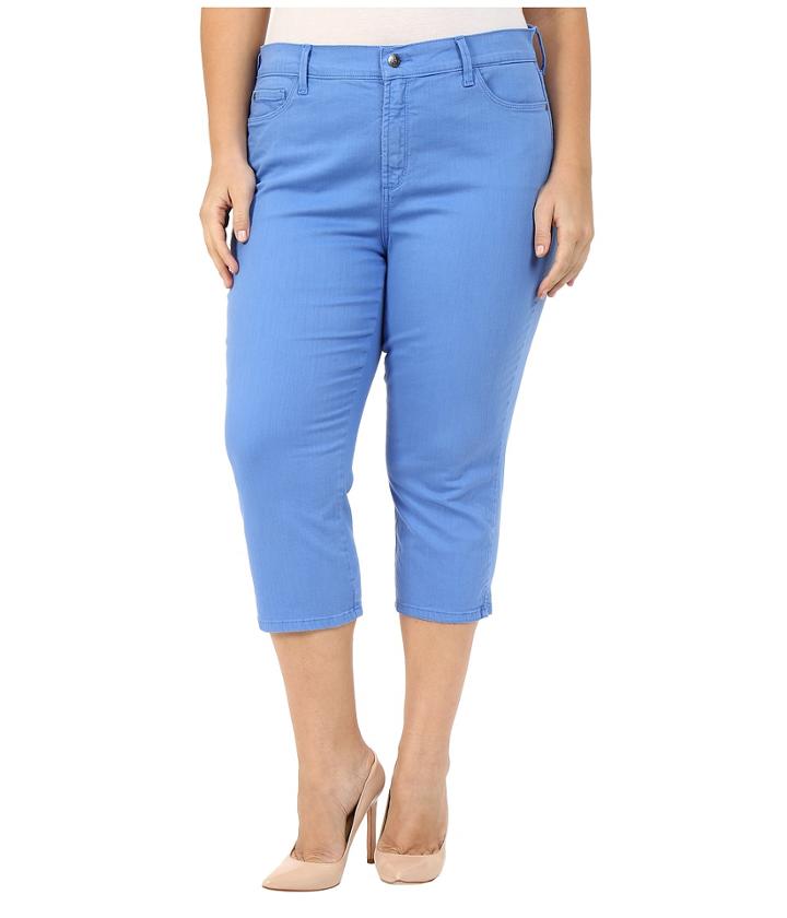 Nydj Plus Size - Plus Size Ariel Crop W/ Slit In Regatta Blue