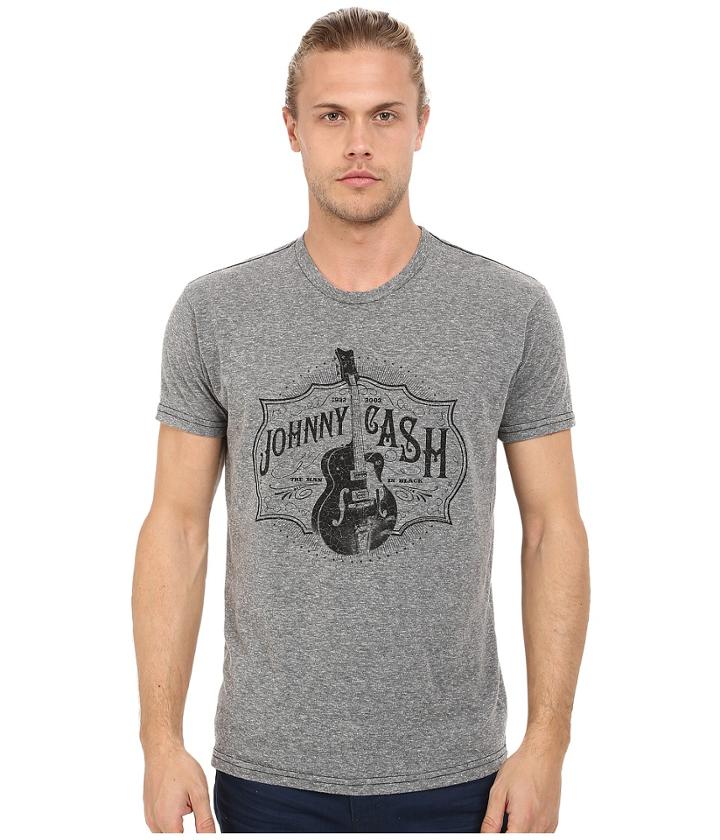 The Original Retro Brand - Tri-blend Short Sleeve Johnny Cash Tee