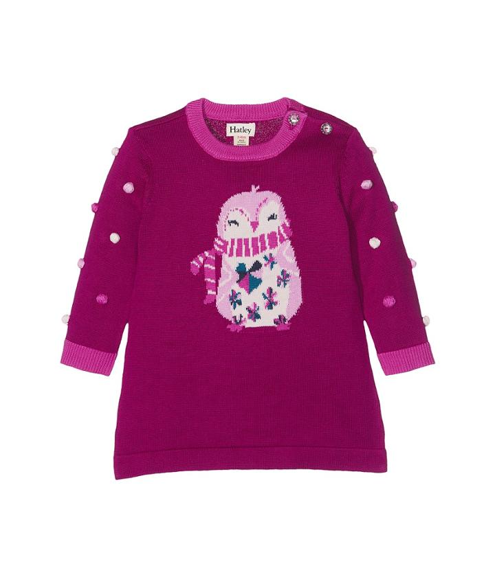 Hatley Kids - Cozy Penguin Mini Sweater Dress