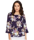 B Collection By Bobeau - Lula Wide Sleeve Blouse