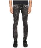 Just Cavalli - Stripped Effect Moto Jeans