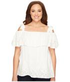 Lucky Brand - Plus Size Eyelet Off The Shoulder Top