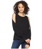 Vince Camuto - Flare Cuff Cold Shoulder Boat Neck Blouse