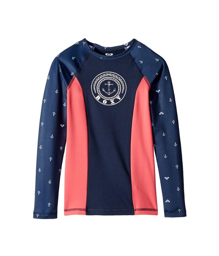 Roxy Kids - Tropi Roxy Long Sleeve Mix/color Block Rashguard