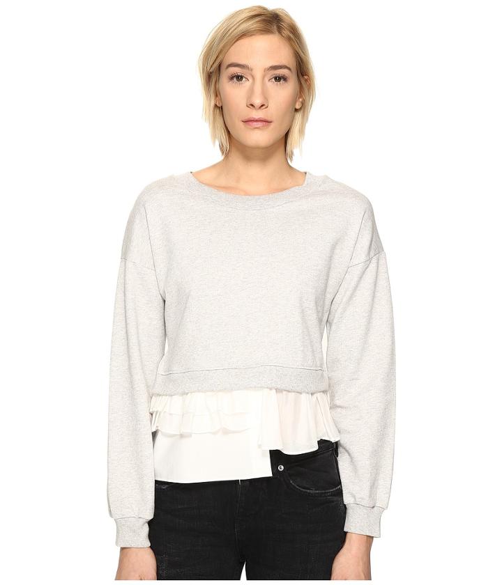 Boutique Moschino - Sweatshirt W/ Bottom Ruffle