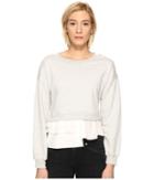 Boutique Moschino - Sweatshirt W/ Bottom Ruffle