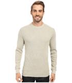 True Grit - Softest Slub Waffle Thermal Long Sleeve Side Panel Crew With Contrast Stitch