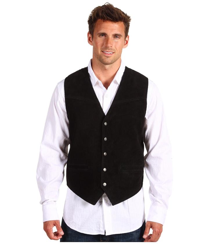 Roper - Suede Vest With Buckle Back