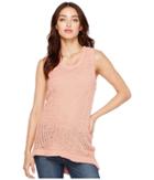 Two By Vince Camuto - Novelty Textured Stitch Sweater Tank Top