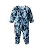 Versace Kids - Long Sleeve Animal Print Footie W/ Snap Front