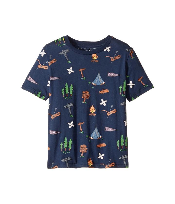 Stella Mccartney Kids - Arrow Short Sleeve Campsite Printed Tee