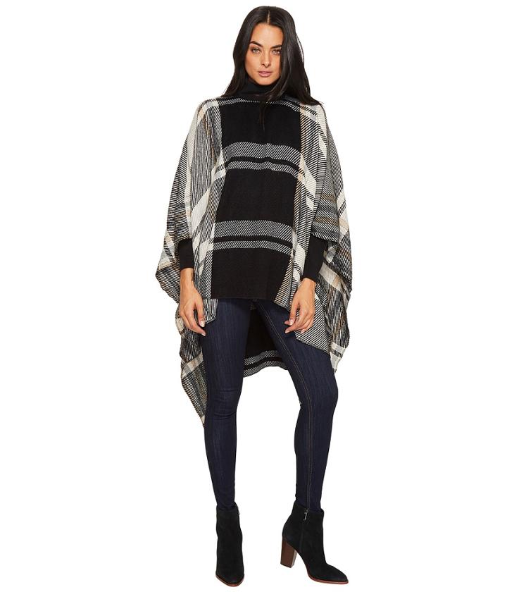 Vince Camuto - Exaggerated Plaid Poncho
