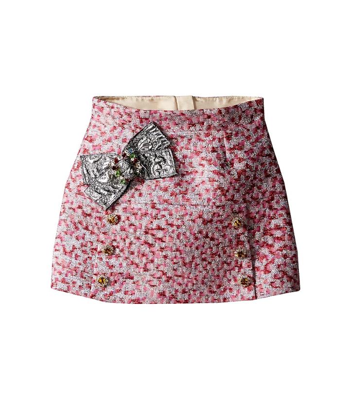 Dolce &amp; Gabbana Kids - Pink Jacquard Skirt